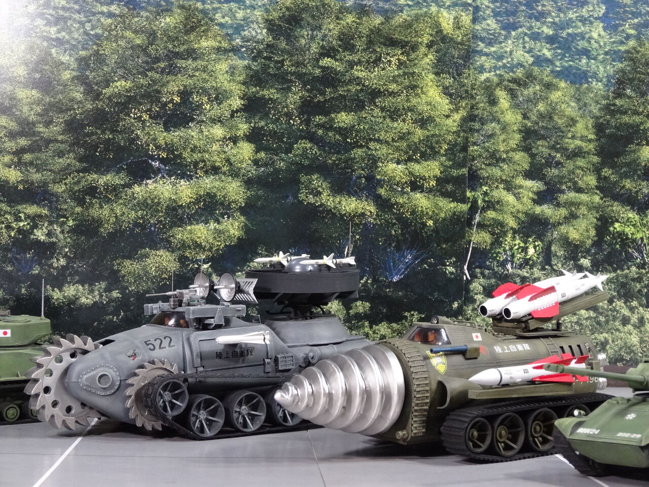 SF戦車 1／48モデル共演 : ミドリ科学商店～1960年代