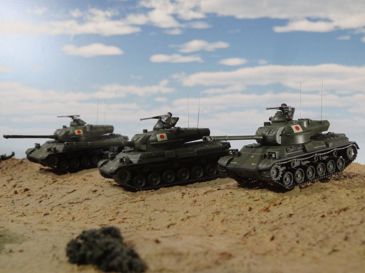 東宝自衛隊61式戦車 1／76モデル製作記 : ミドリ科学商店