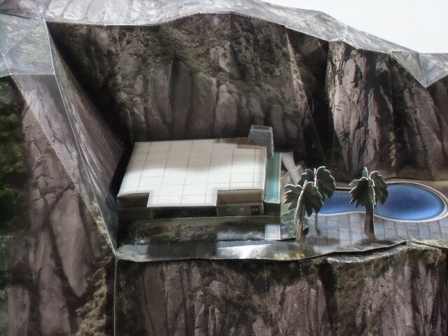 サンダーバード秘密基地 ペーパークラフト製作記 : ミドリ科学 サンダーバード秘密基地 ペーパークラフト製作記 : ミドリ科学