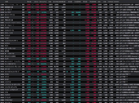 S高銘柄追加(2024年02月09日)