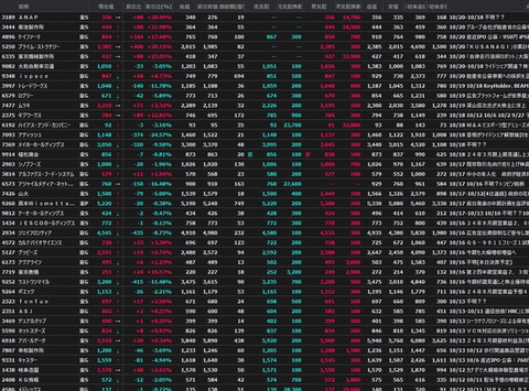 S高銘柄追加(2023年10月20日)