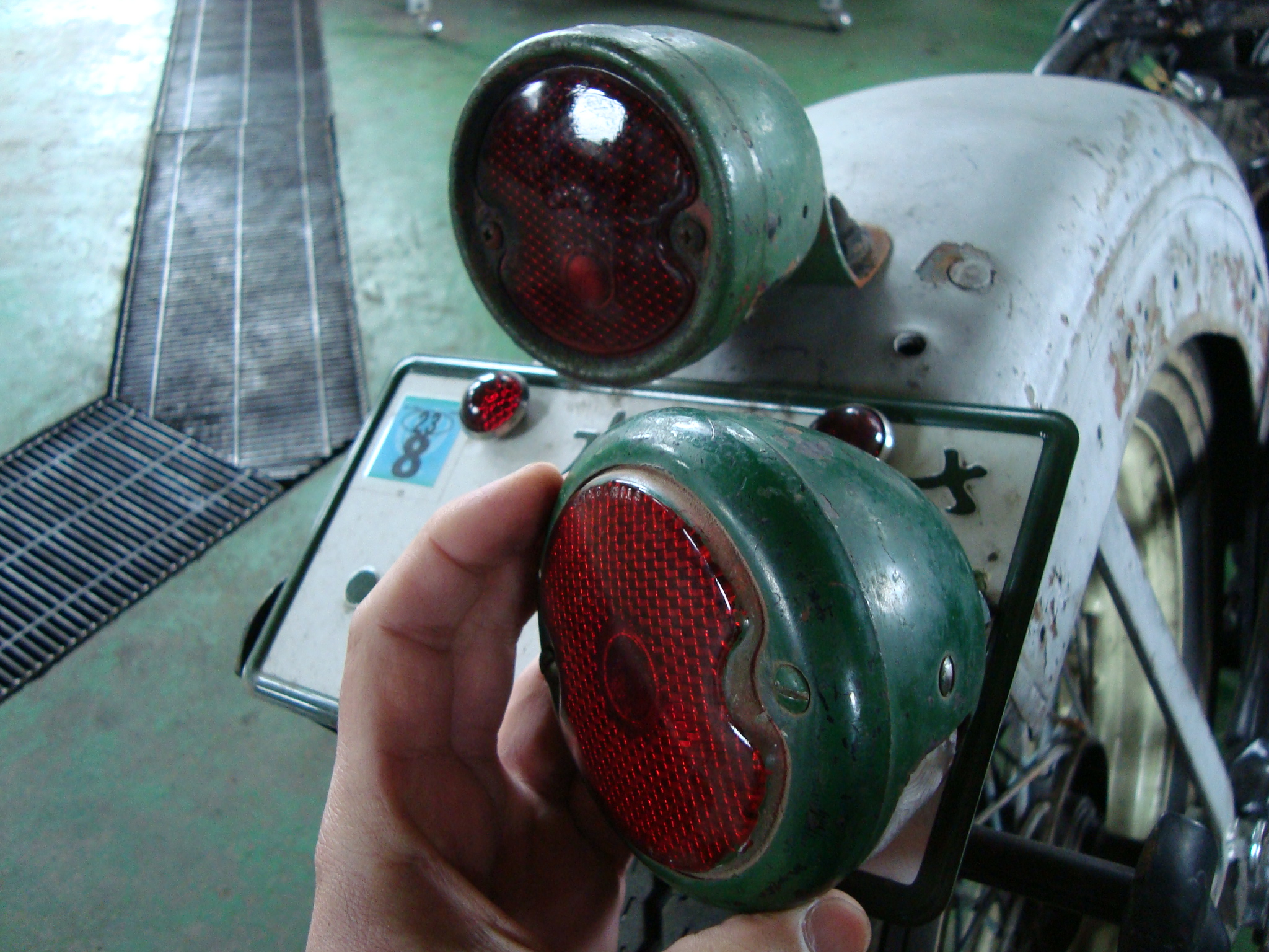 ハーレーフェンダー テールランプ付　パンヘッドに装置 パンヘッド テールランプ