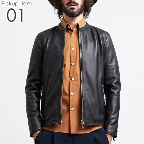 UNITED TOKYO Inpelsa ラムレザーシングルライダースジャケット