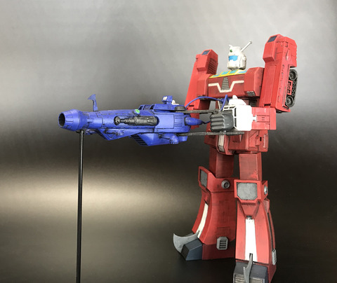 伝説巨神イデオン】「波導ガン」そして三機メカ合体へ 1/600