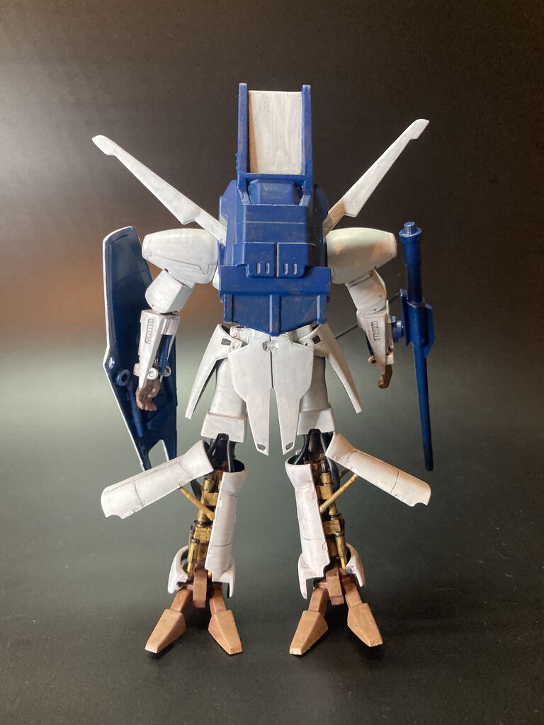 バンダイ旧キット1/144スケール「重戦機エルガイム Mk.1」重装備