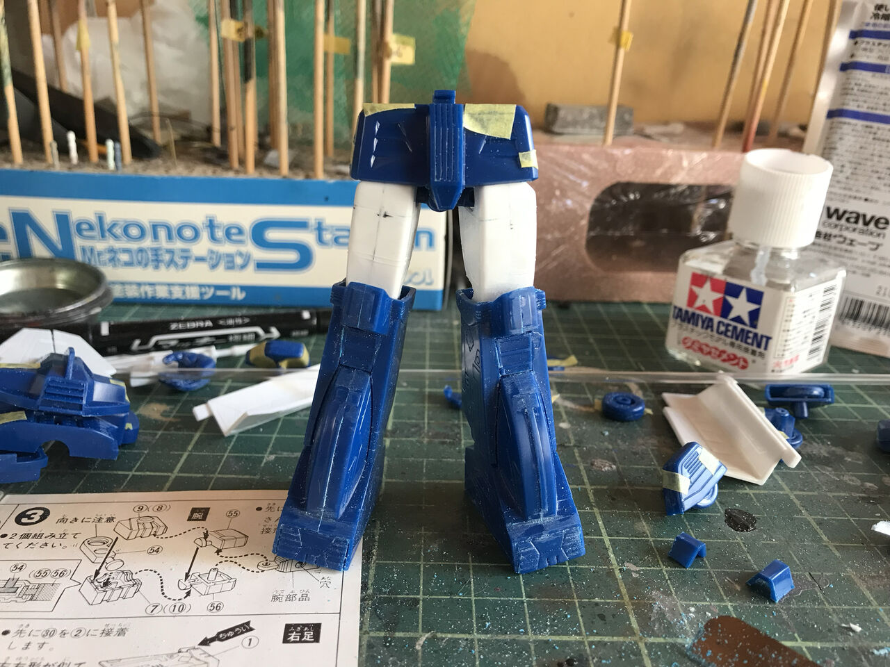 バンダイ旧キット1/144「ザブングルタイプ」お手軽ディティールアップ