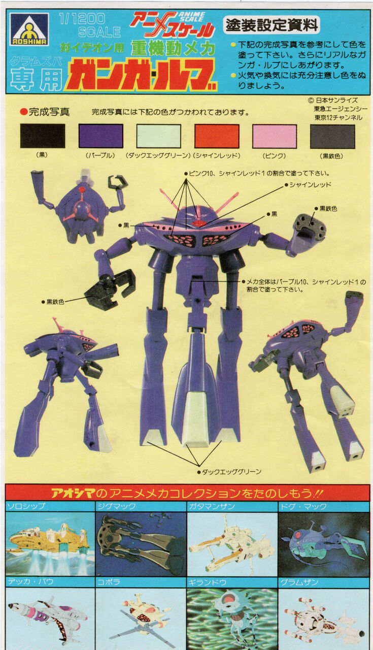 Amazon.co.jp: アオシマ 伝説巨神イデオン 戦術重機動メカ