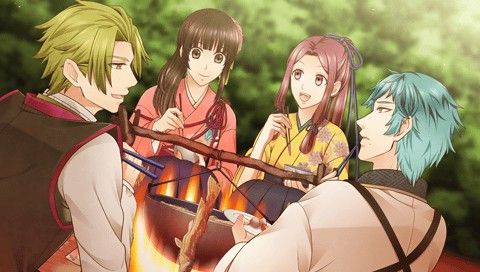 乙女ゲーム「大正鬼譚 ~言ノ葉櫻~」臣と出流と桃華と琴子