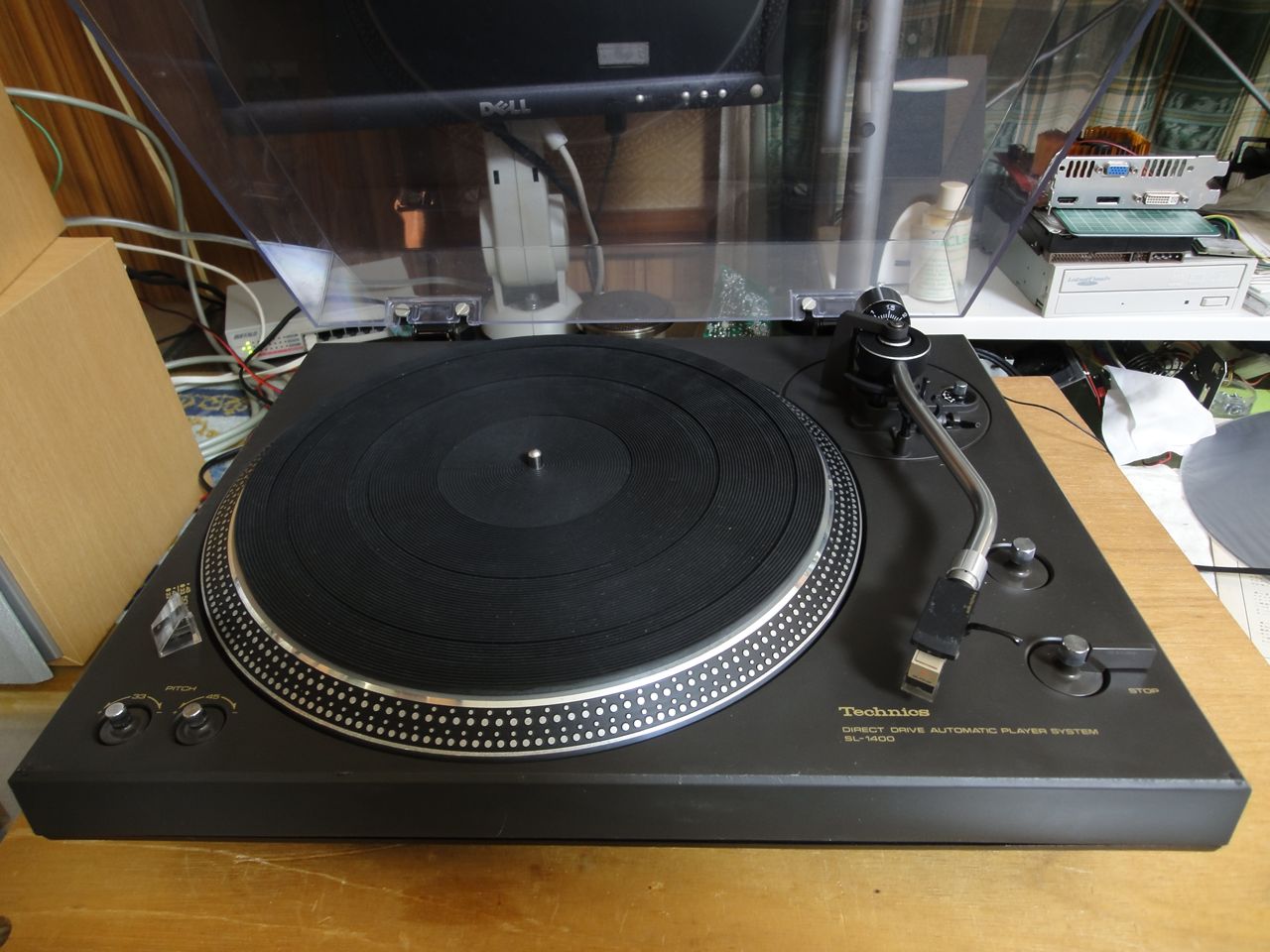 Technics はりつき レコードプレーヤー SL-1400 針新品/整備済み 送料込み