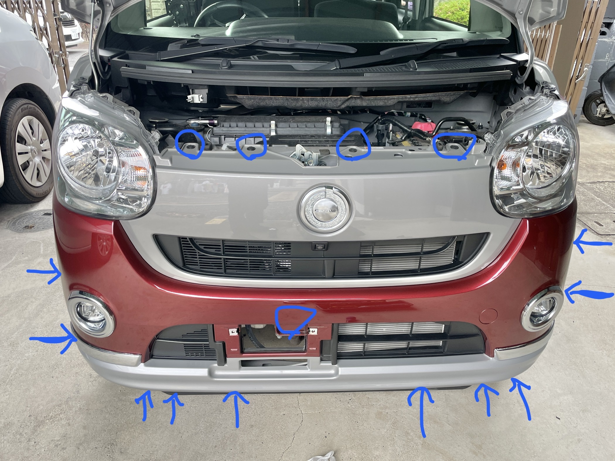 車にホーン取付け キャンバスのホーン交換 おとんの脳みそ