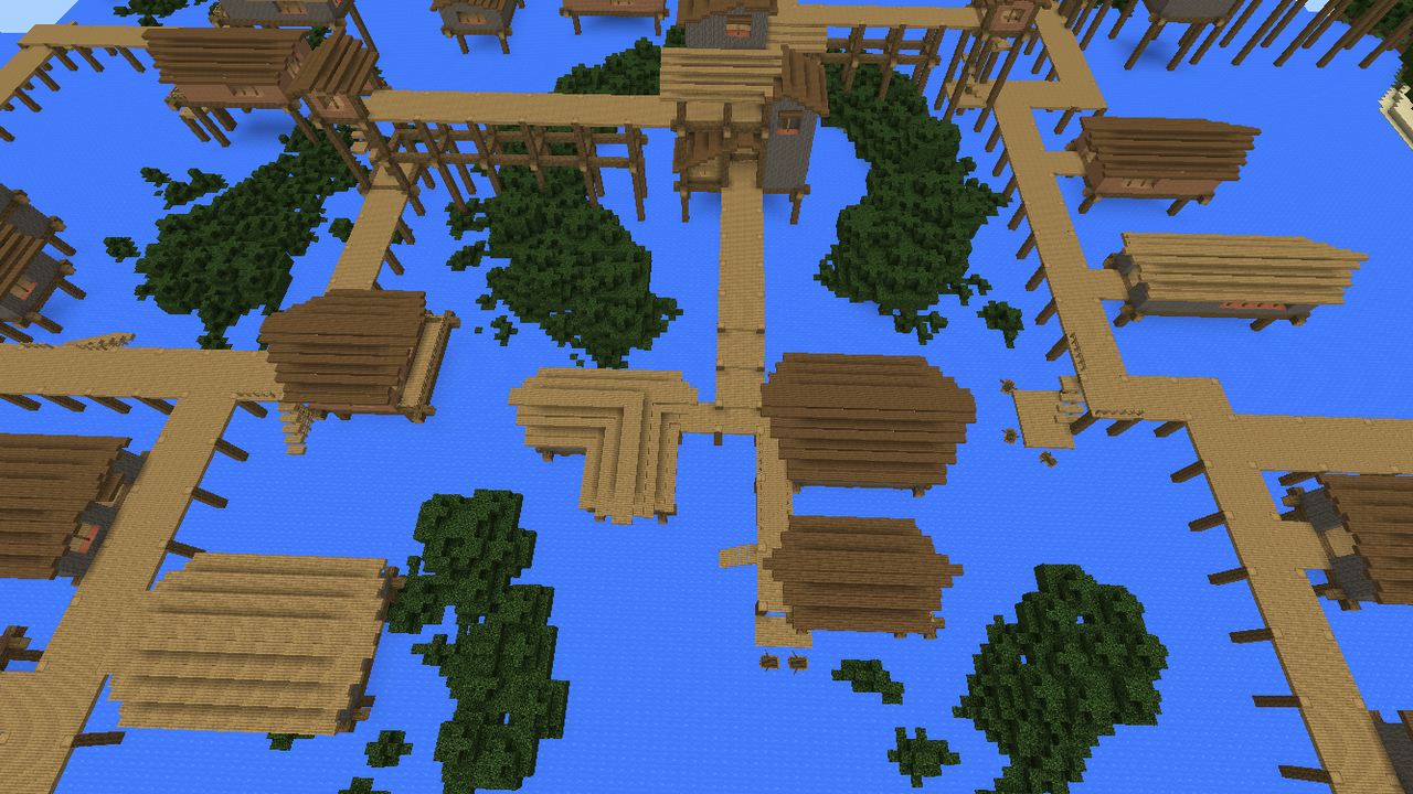 水上の村 後編 Minecraft Pe パッカーはマインクラフトに地獄を見る