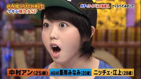 AKB48の峯岸みなみ