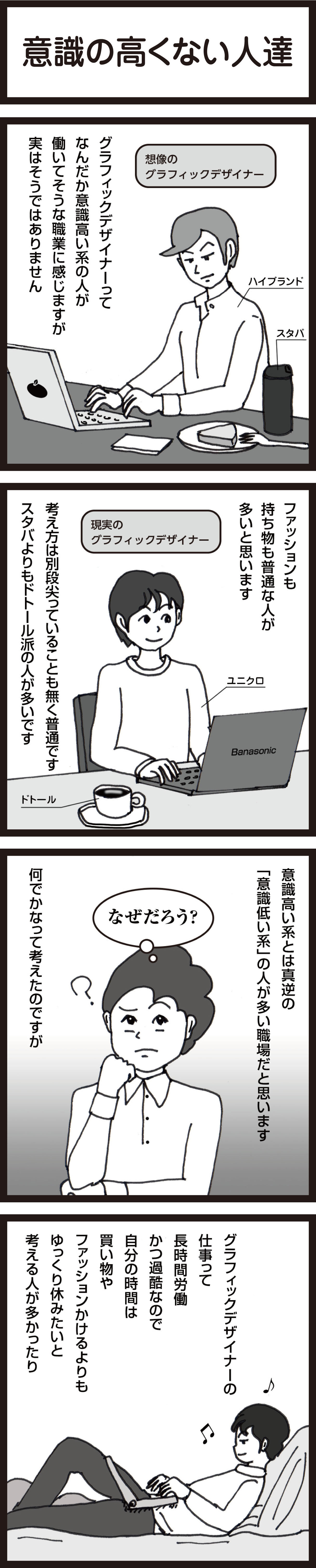 意識の高くない人達 昭和生まれグラフィックデザイナーの日常