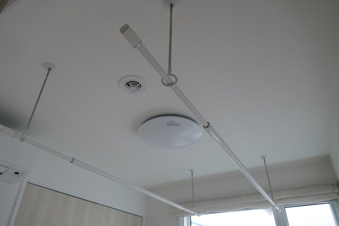 室内物干し ホスクリーン 専用物干し竿 北向き 一条工務店 I Smart2 ４人家族