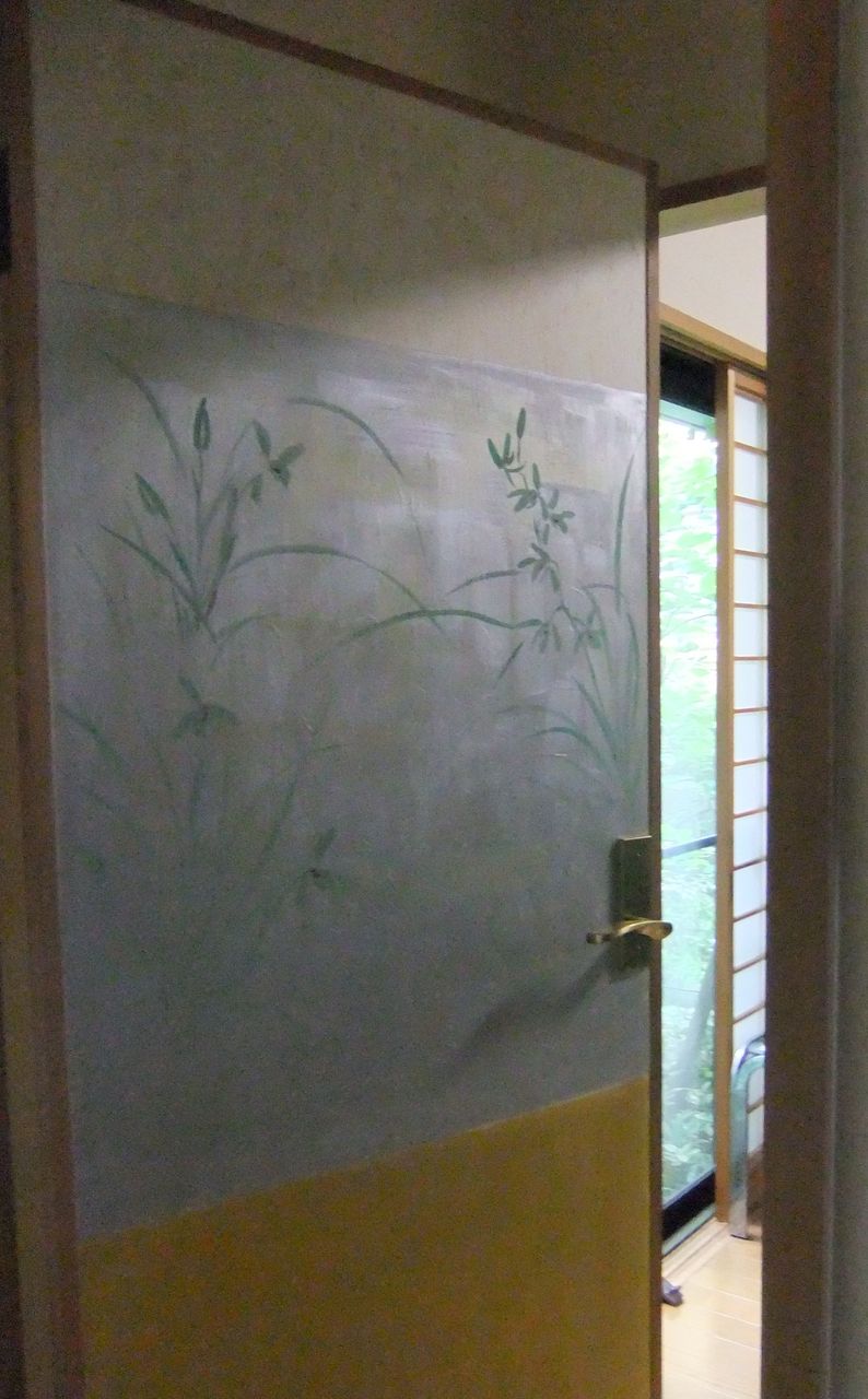 3日間で襖7枚に絵を描きました 月居和子と墨彩画 南画 3日間で襖7枚に絵を描きました 月居和子と墨彩画 南画