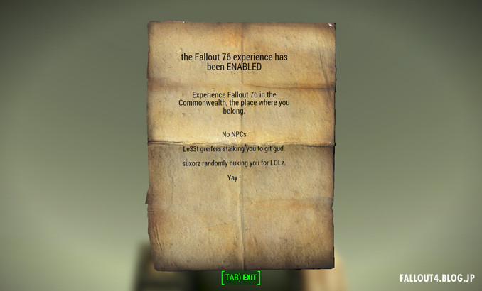 Fallout 4 76 Fallout4 情報局