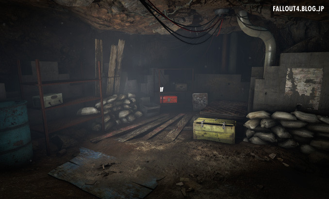 サンクチュアリの地下食料保管室を核シェルターにするmod Fallout4