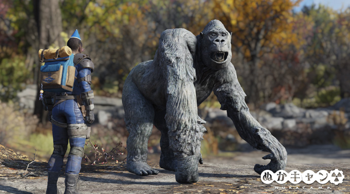 ゴリラの像 : ぬかキャン：Fallout 76 サバイバルガイド