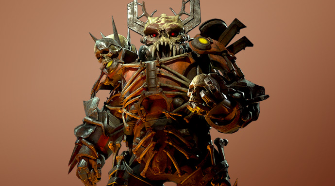 ウォーハンマーAoS マイティスカルクラッシャー　塗装完成品 ウォーハンマーAoS マイティスカルクラッシャー 塗装完成品