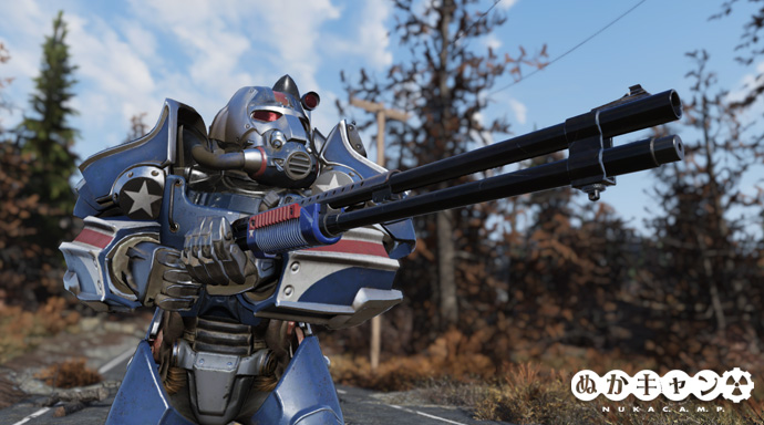 エースフルアサルトパワーアーマー塗装 ぬかキャン Fallout 76 サバイバルガイド