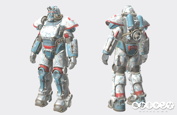 ユーコンファイブ パワーアーマー塗装 ぬかキャン Fallout 76 サバイバルガイド