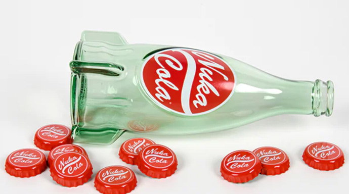 fallout　ヌカコーラ　ダーク　グラスボトル　ボトルキャップ