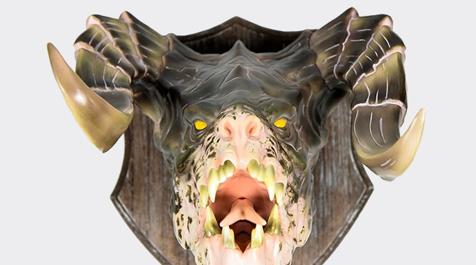 デスクローの頭部の剥製 実物 が発売 ぬかキャン Fallout 76 サバイバルガイド