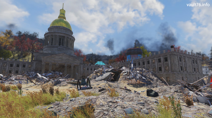 チャールストン議事堂 Charleston Capitol Building Fallout 76 サバイバルガイド ぬかキャン チャールストン議事堂 Charleston Capitol Building Fallout 76 サバイバルガイド ぬかキャン