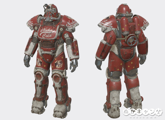 T 51パワーアーマー ヌカ コーラ塗装 ぬかキャン Fallout 76 サバイバルガイド T 51パワーアーマー ヌカ コーラ塗装 ぬかキャン Fallout 76 サバイバルガイド