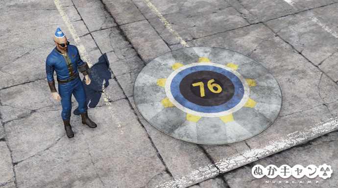 Vault 76 Rug Vault 76のラグマット|ぬかキャン:Fallout 76 サバイバルガイド