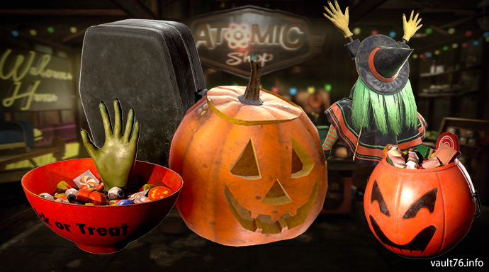 アトミックショップ 今週もハロウィン向けアイテムが追加 ぬかキャン Fallout 76 サバイバルガイド