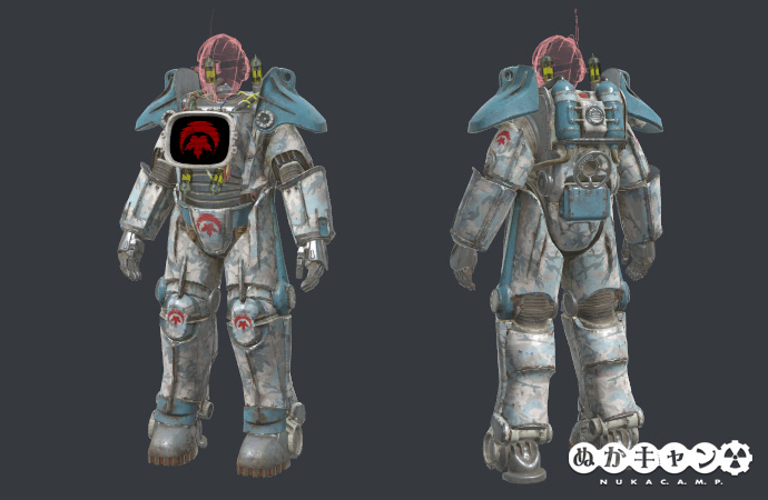 コミッショナーカオス パワーアーマー塗装 ぬかキャン Fallout 76 サバイバルガイド