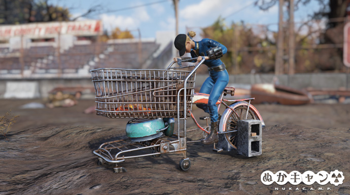 ショッピングカートグリル ぬかキャン Fallout 76 サバイバルガイド