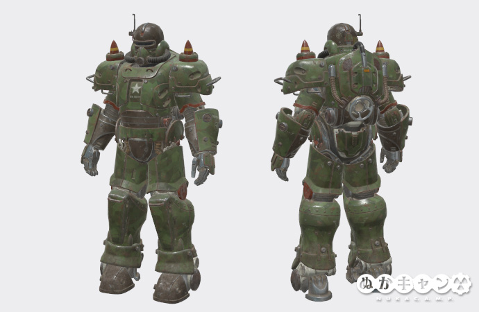 ウォーヘッドパワーアーマー塗装セット ぬかキャン Fallout 76 サバイバルガイド ウォーヘッドパワーアーマー塗装セット ぬかキャン Fallout 76 サバイバルガイド