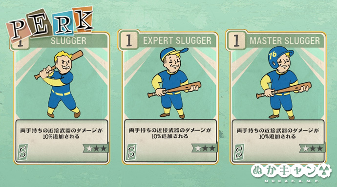 Fallout 76 Slugger Strength ぬかキャン Fallout 76 サバイバルガイド