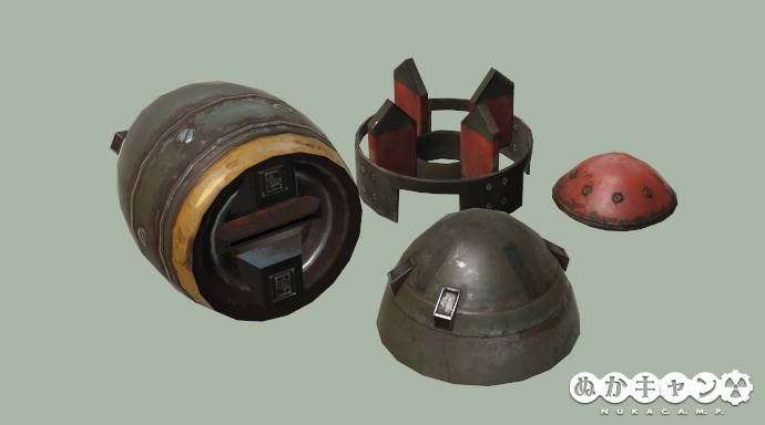 ミニ・ニュークの部品 : ぬかキャン：Fallout 76 サバイバルガイド