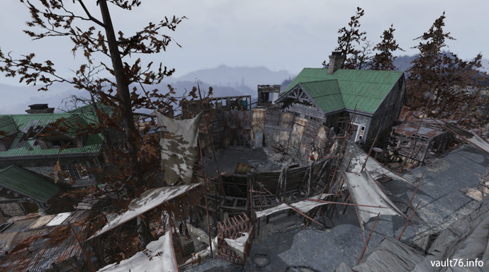 プレザントバレーのキャビン pleasant valley cabins ぬかキャン fallout 76 サバイバルガイド