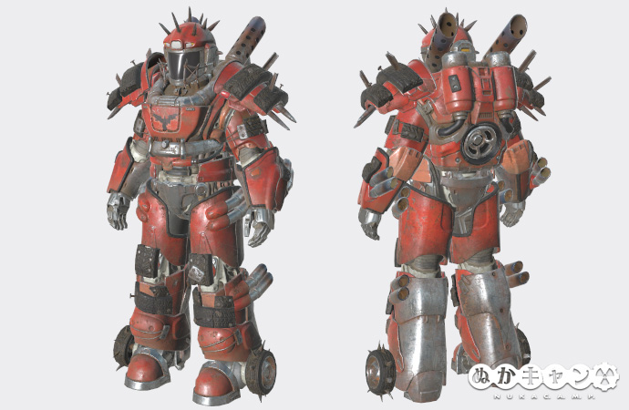 ブラッドイーグルのパワーアーマー塗装 ぬかキャン Fallout 76 サバイバルガイド ブラッドイーグルのパワーアーマー塗装 ぬかキャン Fallout 76 サバイバルガイド