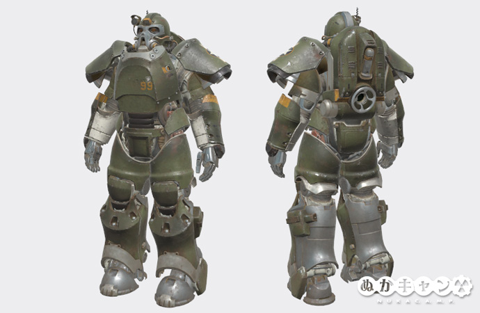 米陸軍パワーアーマー塗装 ぬかキャン Fallout 76 サバイバルガイド