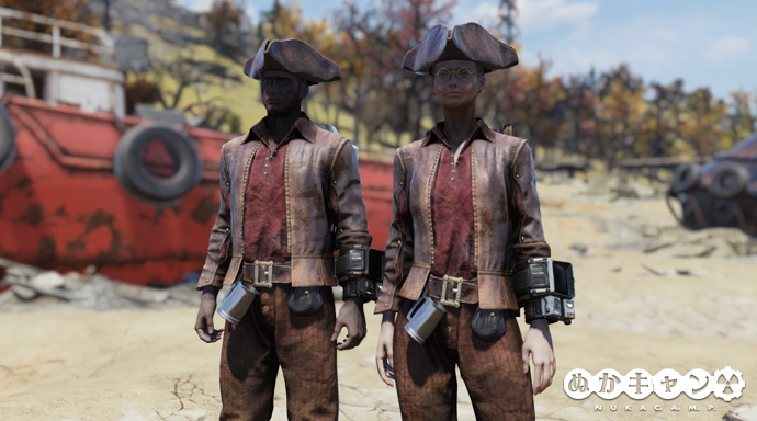 海賊服と海賊帽 ぬかキャン Fallout 76 サバイバルガイド