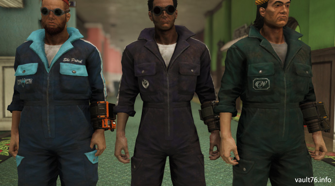 B O S ジャンプスーツ ホワイトスプリングのジャンプスーツ ホワイトパウダーのジャンプスーツ Fallout 76 サバイバルガイド ぬかキャン