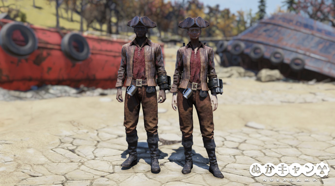 海賊服と海賊帽 ぬかキャン Fallout 76 サバイバルガイド
