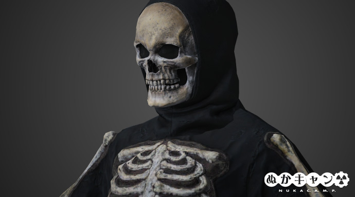 ハロウィーンのスケルトン衣装 魔女の衣装 ぬかキャン Fallout 76 サバイバルガイド