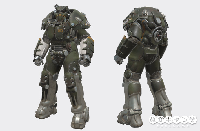 米陸軍パワーアーマー塗装 ぬかキャン Fallout 76 サバイバルガイド 米陸軍パワーアーマー塗装 ぬかキャン Fallout 76 サバイバルガイド