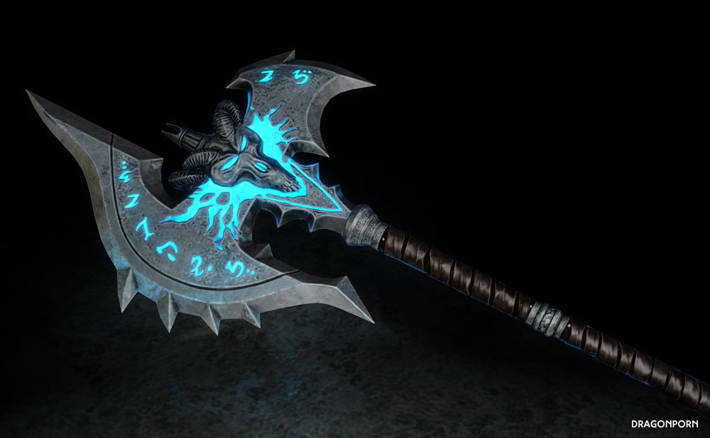 рыцарь черного змея крушащая камни секира где