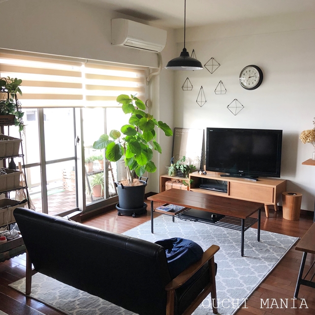 リビングに新しいラグ、フワフワで最高です♪ : おうちマニア