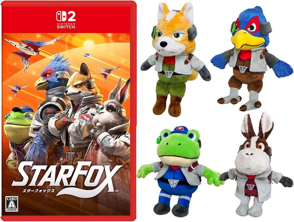 Amazonで販売中！Star Fox (スターフォックス) -Switch2 ＆ ぬいぐるみ