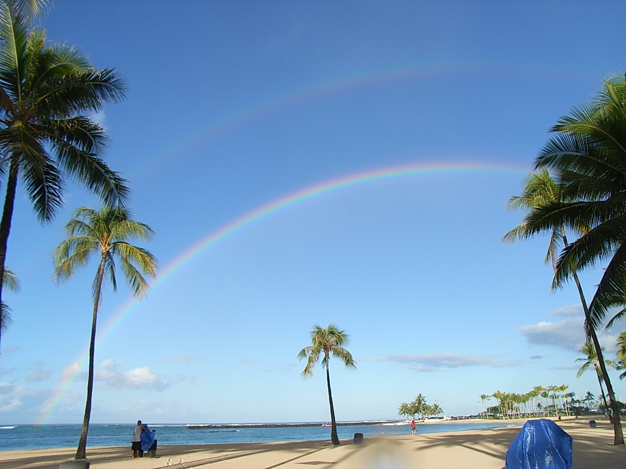 ハワイ ５ ワイキキビーチの虹 いつでも どこでも あなたの目に
