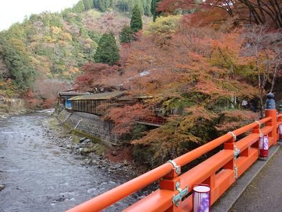 神護寺登り口の橋