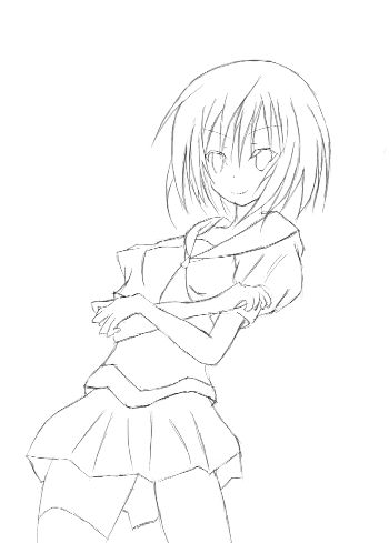 美少女線画